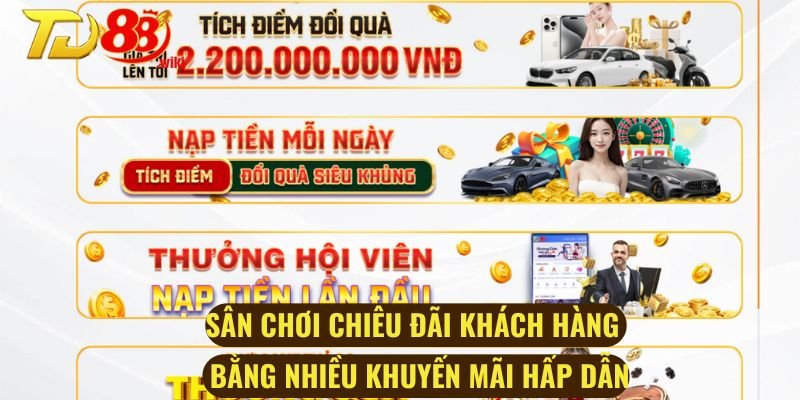 Sân chơi chiêu đãi khách hàng bằng nhiều khuyến mãi hấp dẫn